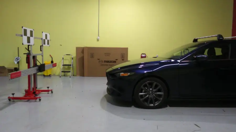 In-Shop Windshield Replacement and Static Recalibration